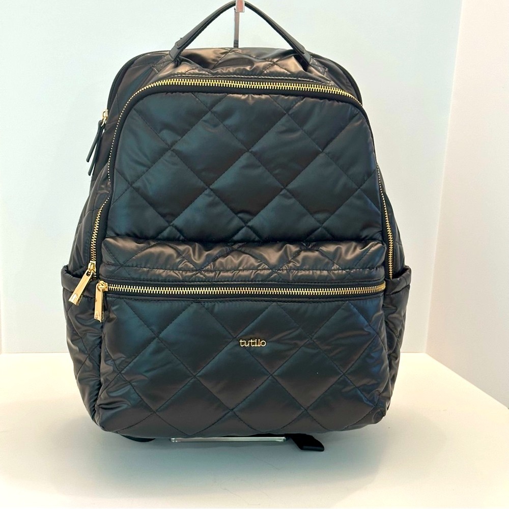 Tutilo Black Quilted Women's Backpack NWOT